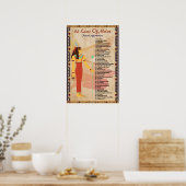 42 Lois De Ma'at - Poster Des Affirmations Positiv (Cuisine)