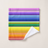 42 Strepen Rainbow Spectrum Bad Handdoek (Wasdoekje)