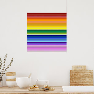 42 Strepen Rainbow Spectrum Poster