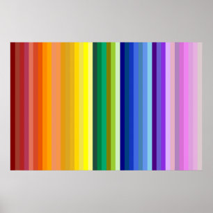 42 Strepen Rainbow Spectrum Poster