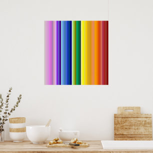 42 Strepen Rainbow Spectrum Poster