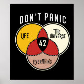 42 The Answer to Life The Universe and Everything Poster (Voorkant)