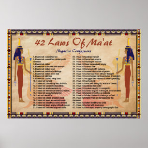42 Wetten Van Maat - Negatieve Belijdenis Poster