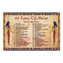42 Wetten Van Maat - Positieve Affirmaties Poster
