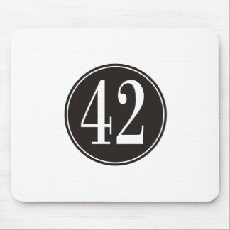 #42 Zwarte Cirkel Muismat