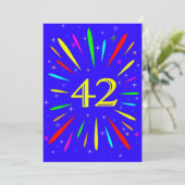 42e anniversaire de fête Invitation Explosion (Debout devant)