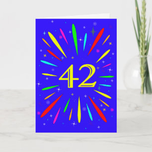 42e 'Birthday Explosion'-Kaart Kaart