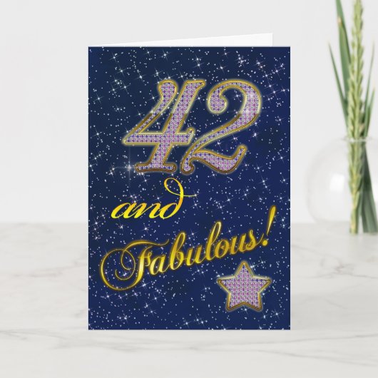 42e fête d'anniversaire Invitation (Devant)