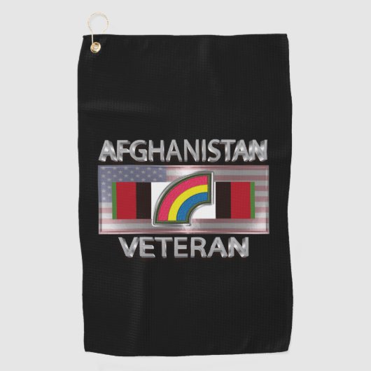 42e infanteriedivisie Afghanistan Veteraan Golfhanddoek (Voorkant)