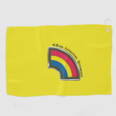 42e infanteriedivisie Gepersonaliseerd eenheidspat Golfhanddoek (Horizontaal)