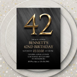 42e Invitation d'anniversaire