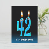 42e Invitation de fête d'anniversaire (Debout devant)