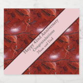 42e Jubileum Jasper Sparkling Wijnetiket (Enkel label)