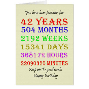 42e mijlpalen van de verjaardag