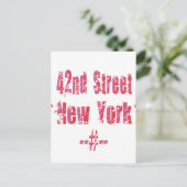 42e straat. briefkaart (Staand voorkant)