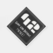 42e verjaardag: Art Deco geïnspireerd look "42" + Servet (Hoek)