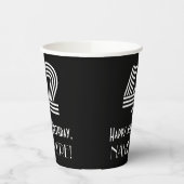 42e verjaardag — Art Deco Geïnspireerde look "42" Papieren Bekers (Links)