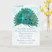 42e verjaardag decoratieve genummerde kaarten (Gele Bloem)