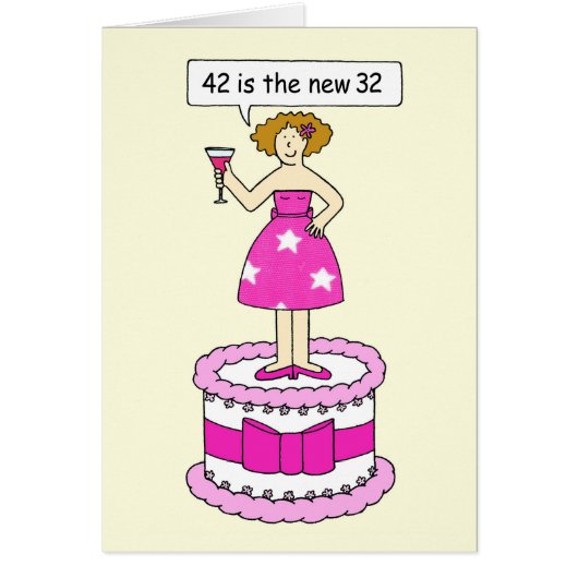 42e verjaardag Humor voor Haar 42 is de nieuwe 32 (Voorkant)