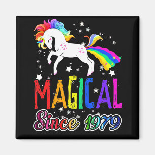 42e verjaardag Magical Farting Unicorn Rainbow 197 Magneet