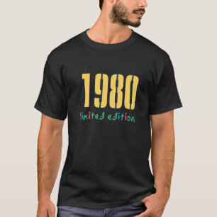 42e verjaardag Mannen dames 42 jaar 1980 1 T-shirt