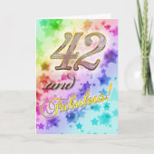 42e verjaardag Uitnodiging (Voorkant)