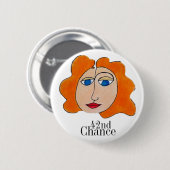 "42nd Chance"-Button Ronde Button 5,7 Cm (Voorkant /achterkant)