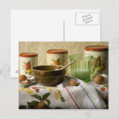 4342 Bowl en Cannisters nog steeds leven Briefkaart (Voorkant / Achterkant)