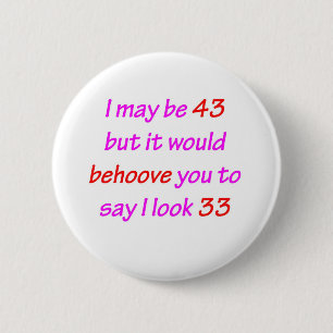 43 Behoove u Ronde Button 5,7 Cm