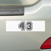 43 BUMPERSTICKER (Op auto)