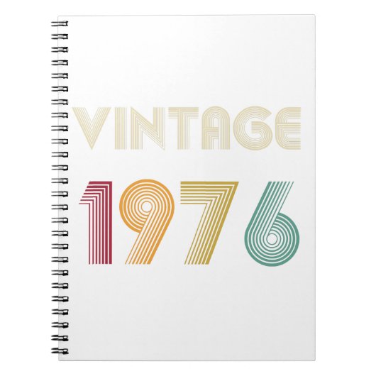 43 jaar 43e verjaardag 1976 notitieboek (Voorkant)