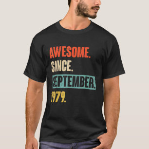 43 jaar oude 43e verjaardag Geweldige sinds septem T-shirt