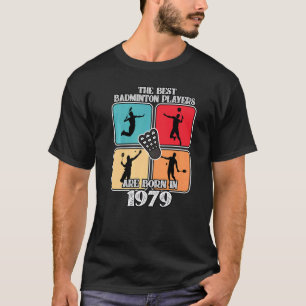 43 jaar oude Badminton Player 1979 43th Birthday V T-shirt