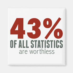 43% van Alle Statistieken (zijn waardeloos) Magneet