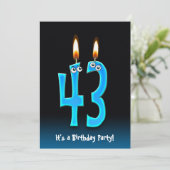 43e anniversaire Invitation de fête (Debout devant)