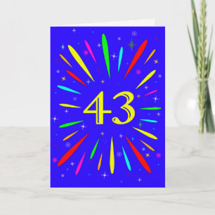 43e 'Birthday Explosion'-Kaart Kaart