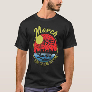 43e verjaardag 43 jaar oud Geweldige sinds 19 maar T-shirt