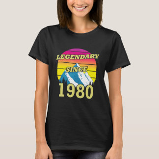 43e verjaardag legendarische sinds 1980 t-shirt
