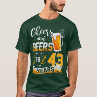 43e verjaardag van de geboorte van kaas en bier to t-shirt