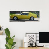 440 Wedge Dodge Challenger Poster (Thuiskantoor)