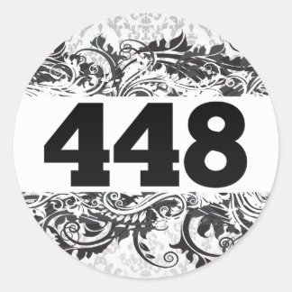 448 RONDE STICKER