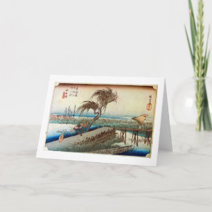 44. 四日市宿, 広重 yokkaichi-Juku, Hiroshige, ukiyo-E Kaart