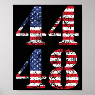 44-48 Obama Voor President '28 2028 4e Juli Poster