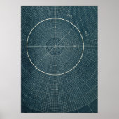 44,4 graden - grafiek poster (Voorkant)