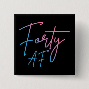44 AF II - Birthday Gift Vierkante Button 5,1 Cm