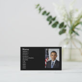 44 Barack Obama Visitekaartje (Staand voorkant)