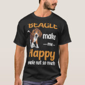 44 Beagle Maak me blij T-shirt (Voorkant)