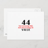 44 jaar oude design briefkaart (Voorkant / Achterkant)