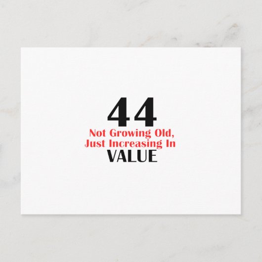 44 jaar oude design briefkaart (Voorkant)