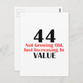 44 jaar oude design briefkaart (Voorkant / Achterkant)